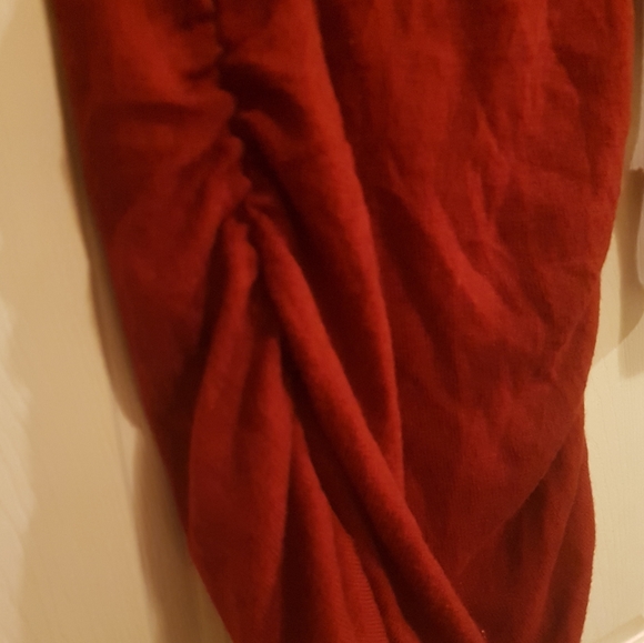 👚 Candy Couture Ruched Cowl Laced Sweater - Picture 8 of 9